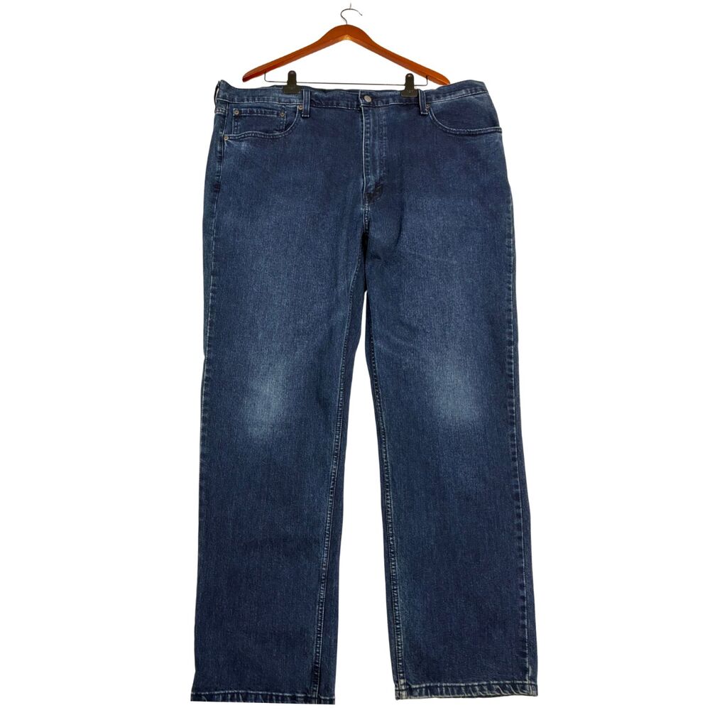 Levi's 559 Relaxed Straight Jeans Mens W44 L34 Blue Denim Dark Wash Big Tall